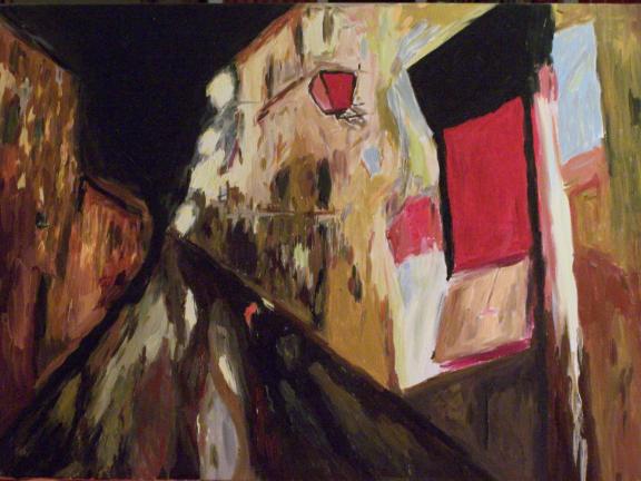 17. Via del Moro II. Olio su tela 70x50