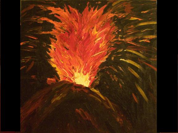 19. Etna. Olio su tela. 60x60
