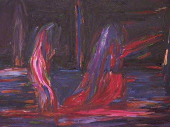 37. Brema di notte. Olio su tela 70 x 60