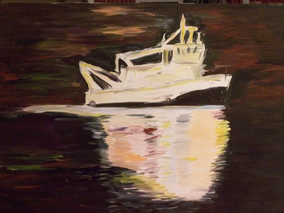 38. Shikmona, Levantino. Olio su tela 70 x 50