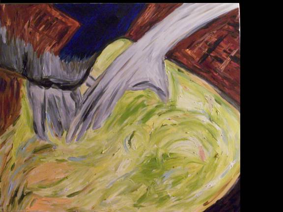 39. Fontana a Piazza navona. Olio su tela 70 x 60