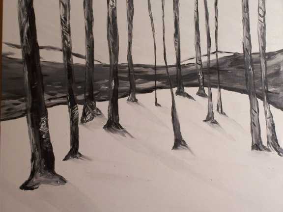 44. Foresta del Cansiglio III. Olio su tela 70 x 60