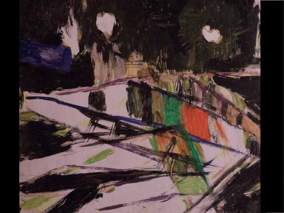 5. Stazione Tiburtina I, 2/11/1995. Olio su legno