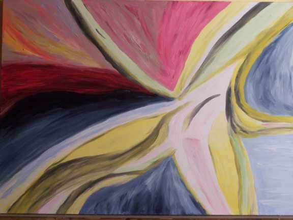52. Una nave nella tempesta IV o Vana. Olio su tela 70 x 50