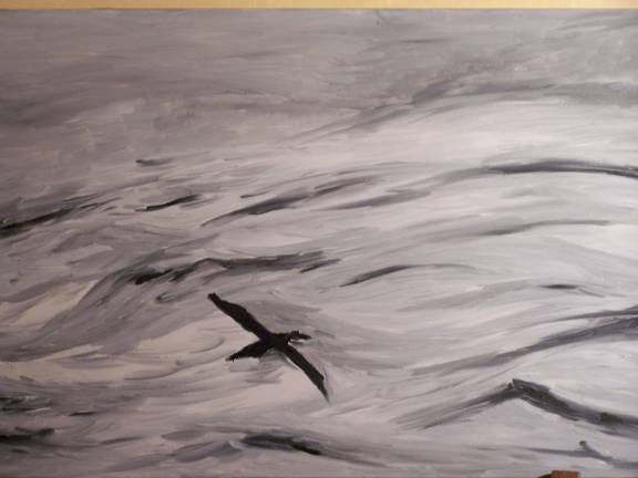 61. Oceano del Sud III. Olio su tela 70 x 50
